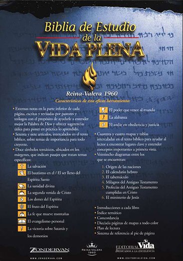 Biblia de Estudio de la Vida Plena  Tapa Dura