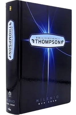 Biblia De Referencia  Thompson Milenio  Pasta Azul Oscura Versión  (RVR)