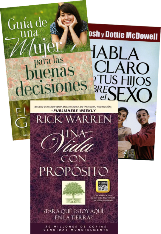 Kit de 3 Libros Una Vida Con Propósito, Habla Claro Con Tus Hijos De Sexo, Guía De Una Mujer Para Buenas Desiciones.